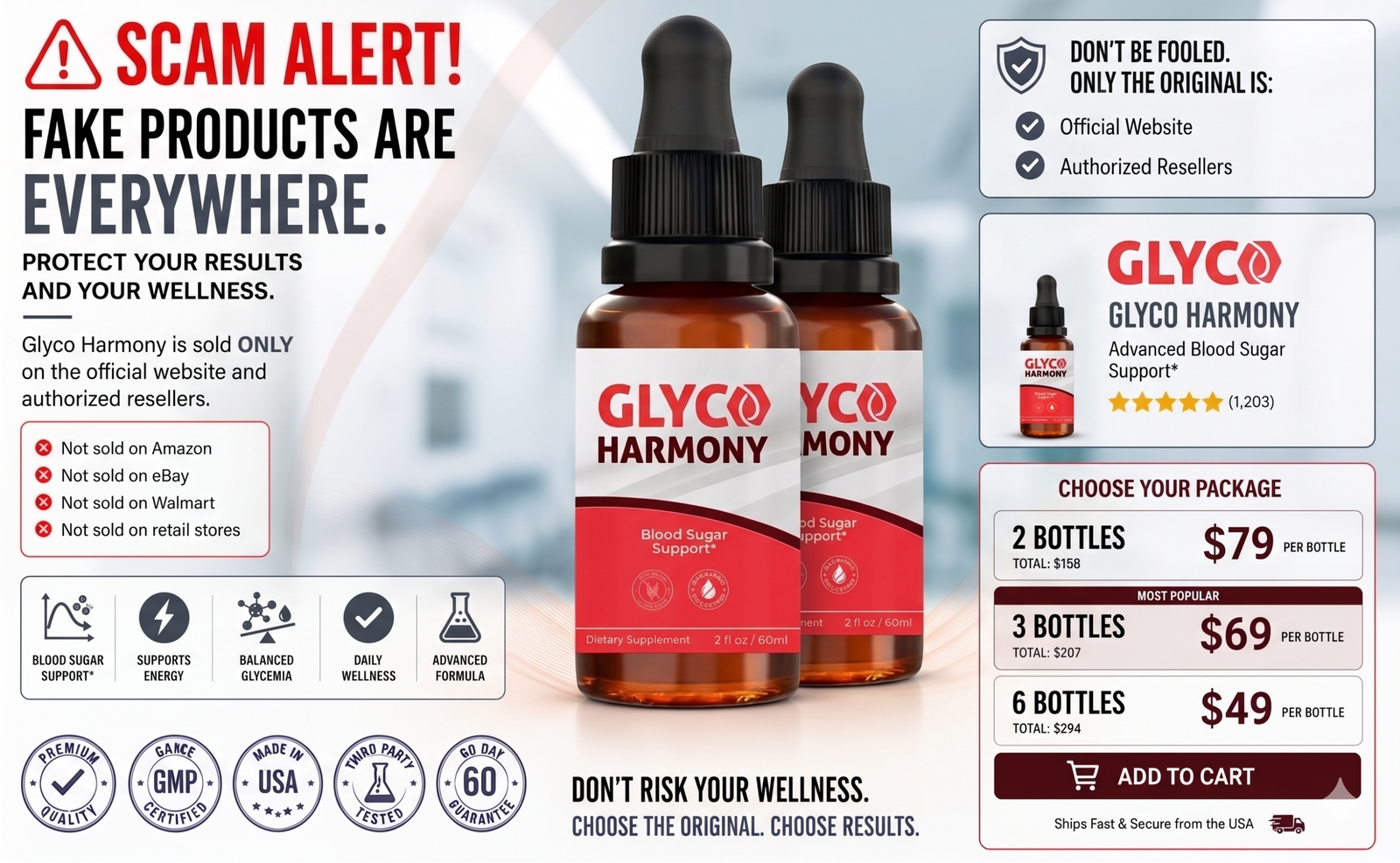 Glyco Harmony scam alert